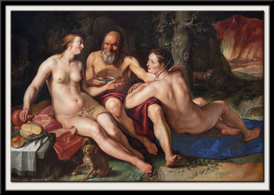 Lot and his Daughters, 1616