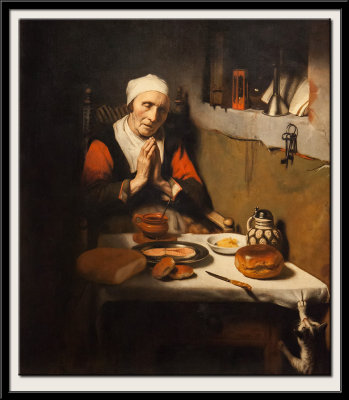 Old Woman Saying Grace, known as The Prayer without End, c1656