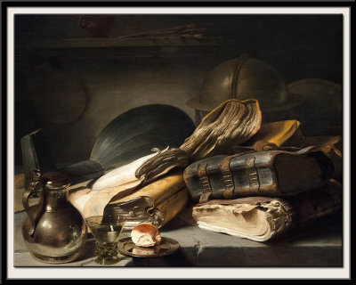 Still Life with Books, 1627-1628
