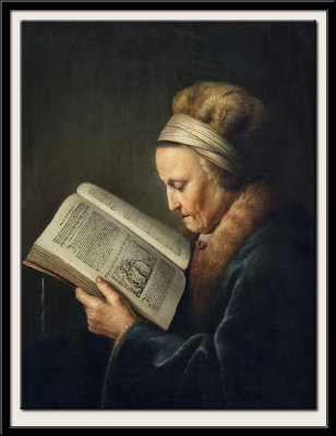 Old Woman Reading, c1631-2