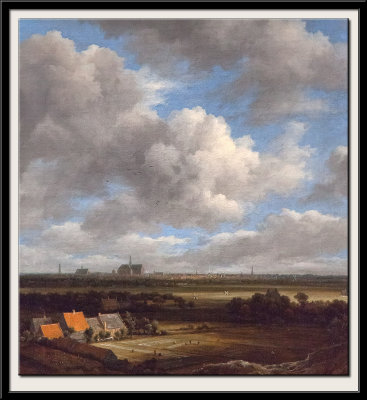 View of Haarlem from the Northwest, with the Bleaching Fields in the Foreground, c 1650-1682