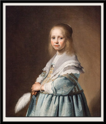 A Girl dressed in Blue, 1641