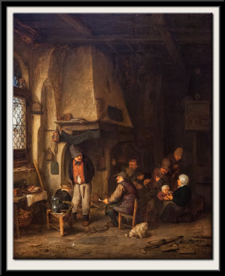 Peasants in an Interior, known as The Skaters, 1650