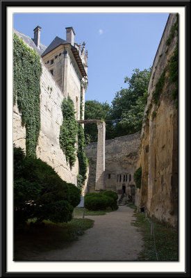 Underground Rooms and Tunnels cut into the Side of the Moat