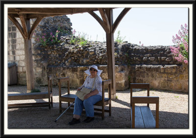 Adrienne Enjoying the Shade