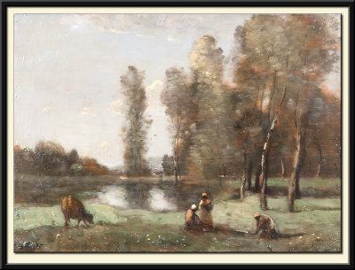 The Cow at the Watering Place (about 1870)