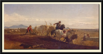 Ploughing in the Campagna (about 1857)