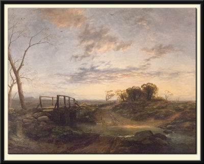 Evening: The west still glimmers with some streaks of day, 1850