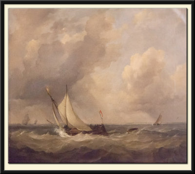 Dutch Boats beating into the Scheldt