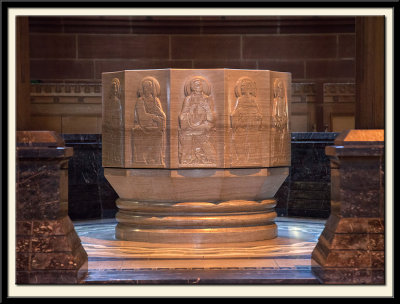 The Font decorated with the Twelve Apostles