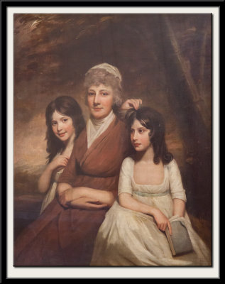 Mrs Peat and her Two Daughters, 1790s