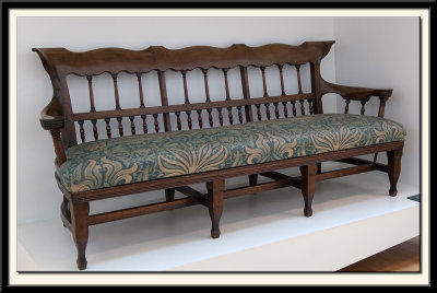 Settee, made in about 1880