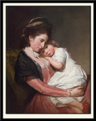 Mrs Johnstone and her son (?), 1775-80