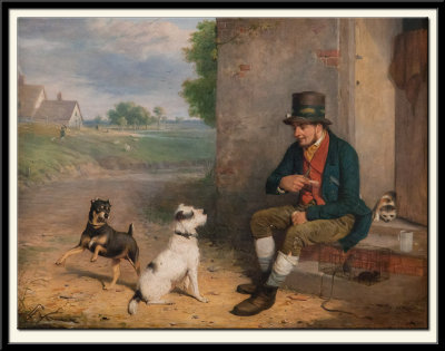 The Rat-Catcher and his Dogs, exhibited 1824