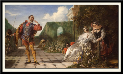 Scene from 'Twelfth Night' ('Malvolio and the Countess'), exhibited 1840