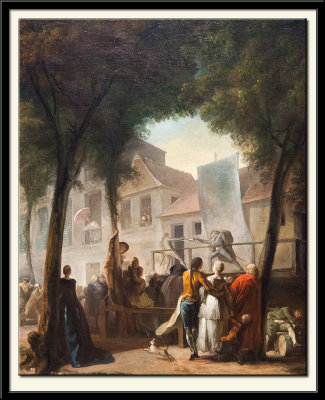 A Street Show in Paris,1760