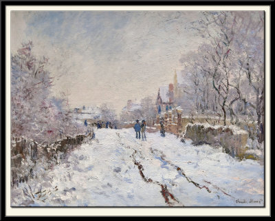 Snow Scene at Argenteuil, 1875