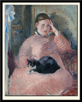 Woman with a Cat, about 1880-2