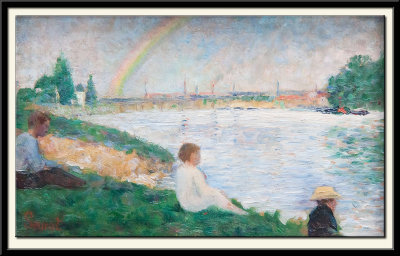 The Rainbow: Study for 'Bathers at Asnieres', 1883