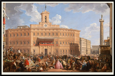 The Lottery in Piazza di Montecitorio, 1743-4