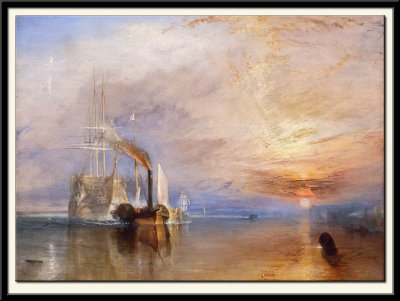 The Fighting Temeraire tugged to her Last Berth to be broken up, 1838, 1839