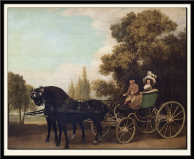 A Gentleman driving a Lady in a Phaeton, 1787
