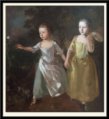 The Painter's Daughters chasing a Butterfly, about 1756, (unfinished)