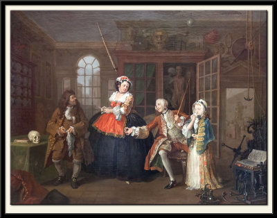 Marriage A-la-Mode: 3. The Inspection, about 1743