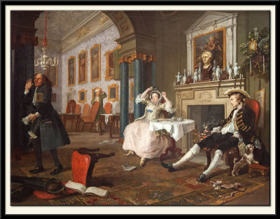 Marriage A-la-Mode: 2. Tte  Tte, about 1743
