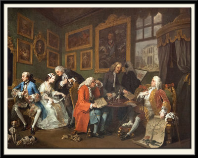 Marriage A-la-Mode: 1. The Marriage Settlement, about 1743