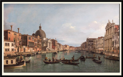 Venice: The Upper Reaches of the Grand Canal with S. Simeone Piccolo, about 1738