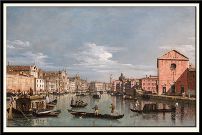 Venice: Upper Reaches of the Grand Canal facing Santa Croce, perhaps 1740s