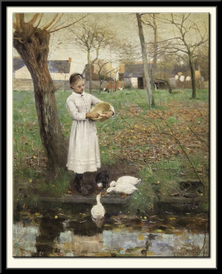 Feeding The Ducks,1885