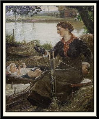 Osier Peeling (on the Cam), 1875