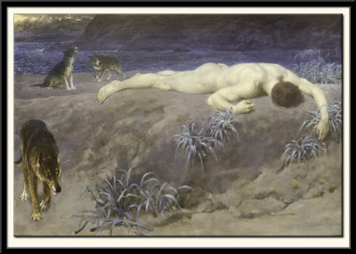 Hector Lying Dead, exhibited 1892