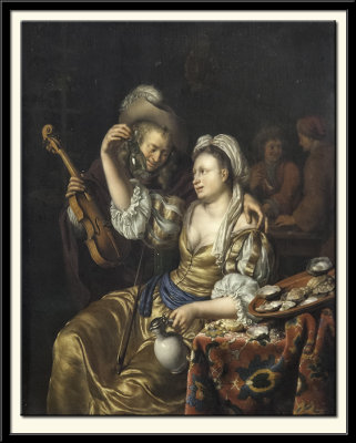 Interior with a Cavalier and a Lady, 1685