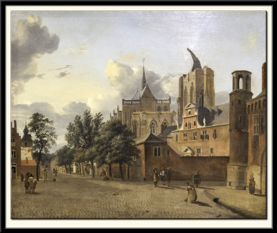 A Street in Cologne with the Unfinished Cathedral in the Centre, 1684