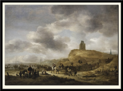 Scene on the Shore at Scheveningen, 1640s