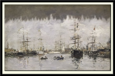 Voiliers au port (Deauville), 1896