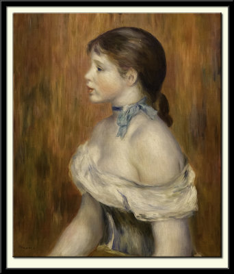 Jeune fille au ruban bleu, 1888