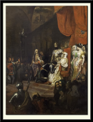 Le couronnement d'Ines de Castro en 1361, 1849