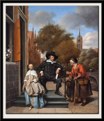 Adolf and Catharina Croeser, known as The Burgomaster of Delft and his Daughter, 1655