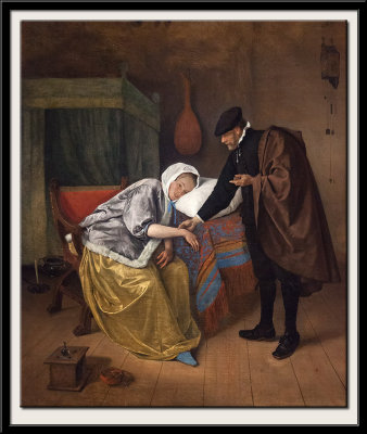 The Sick Woman, c 1663-1666