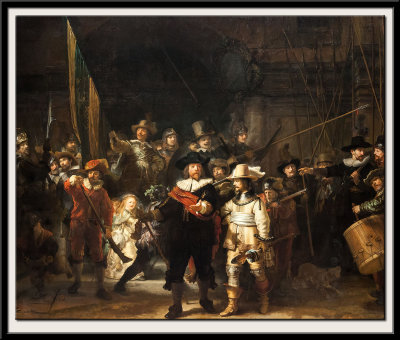 Militia Company of District II under the Command of Captain Frans Banninck Cocq, known as the Night Watch, 1642