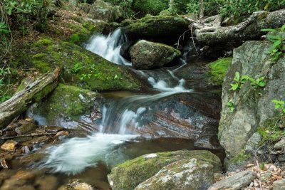 waterfall on Left Prong of the South Toe River 1