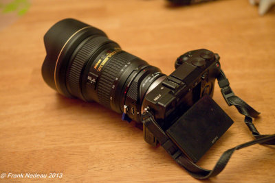 Nikon AF-S Zoom Nikkor 14-24mm f/2.8G ED AF on Sony NEX 7 with Speed Booster adapter