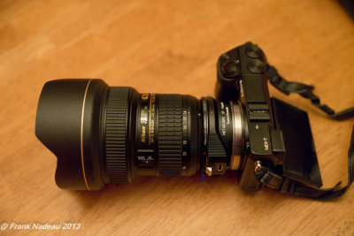 Nikon AF-S Zoom Nikkor 14-24mm f/2.8G ED AF on Sony NEX 7 with Speed Booster adapter