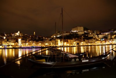 Douro river by night