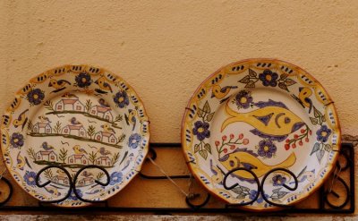 Colorful pottery, Alfama district, Lisbon
