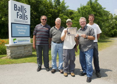 Henry, VA3OV, David, VE3RNF Secretary, Rob Kuret of the NPCA, Peter, VA3WET Vice-president and Jeff Fazekas of the NPCA.